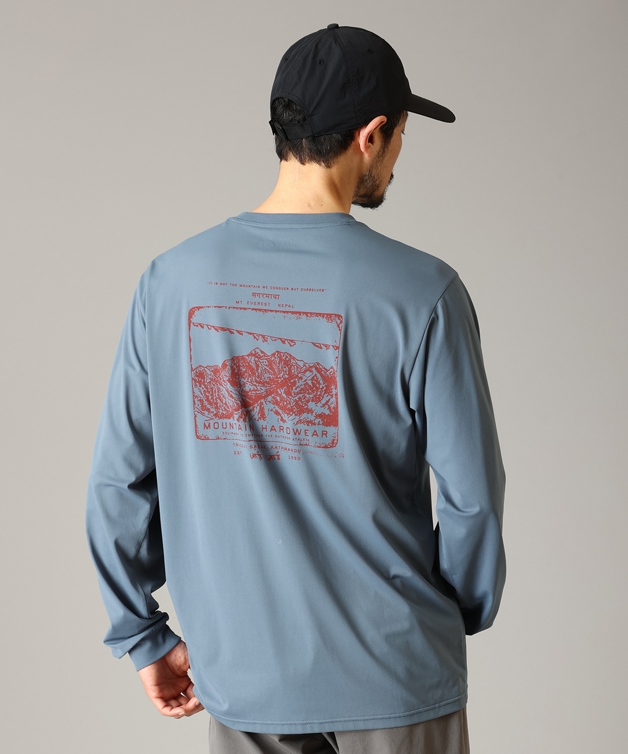 ハードウェアグラフィックロングスリーブ T(XS Adriatic Blue