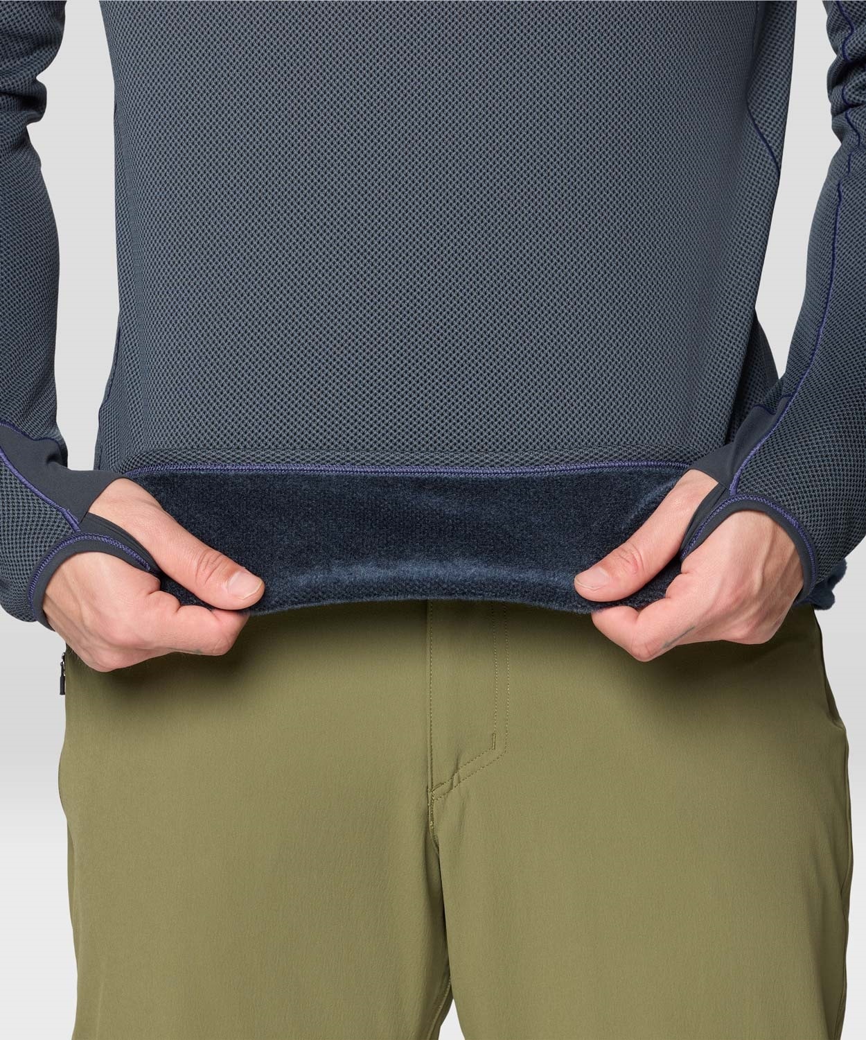 エアメッシュハーフジップ(S Moon Blue)│マウンテンハード