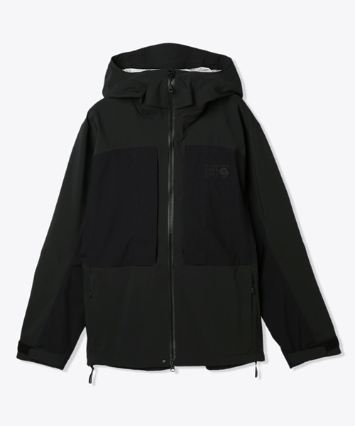 MENs M  マウンテンハードウェア スノー ストーム ジャケット Snow Storm Jacket DryQ ハードシェル フーディ マルチパーパス アルパイン バックカントリー スキー スノーボード MOUNTAIN HARDWEAR OE0133 ブラック系