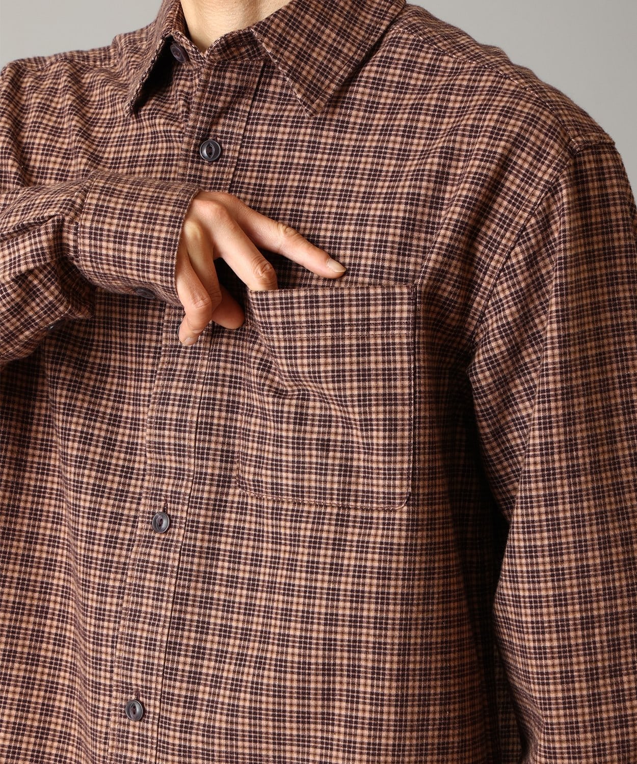 510Deep Mulberry Mini Check