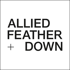 ALLIED FEATHER + DOWN ロゴ