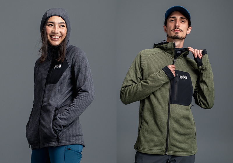 新品 MOUNTAIN HARDWEAR フリース ジャケット グレー系 M