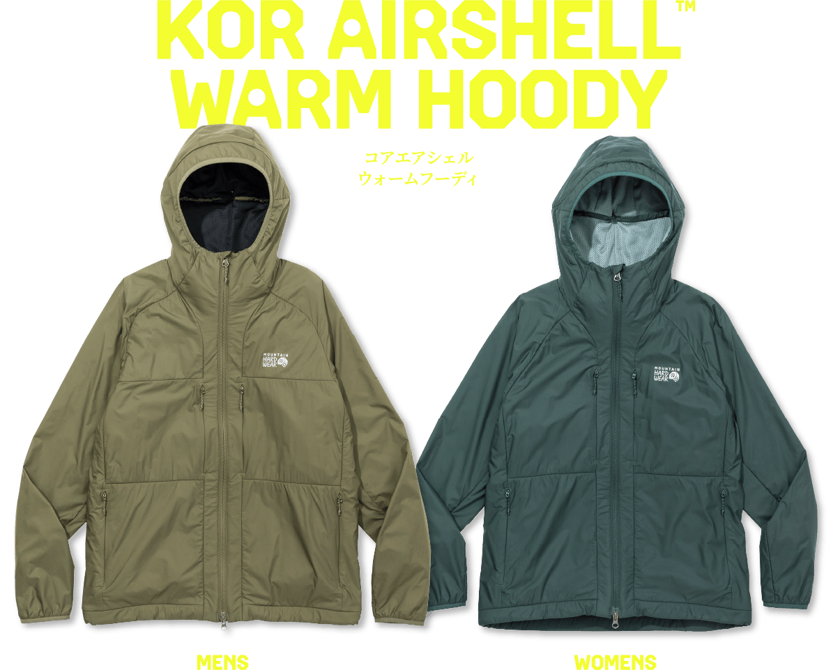 KOR AIRSHELL&trade; WARM HOODY コアエアシェルウォームフーディ