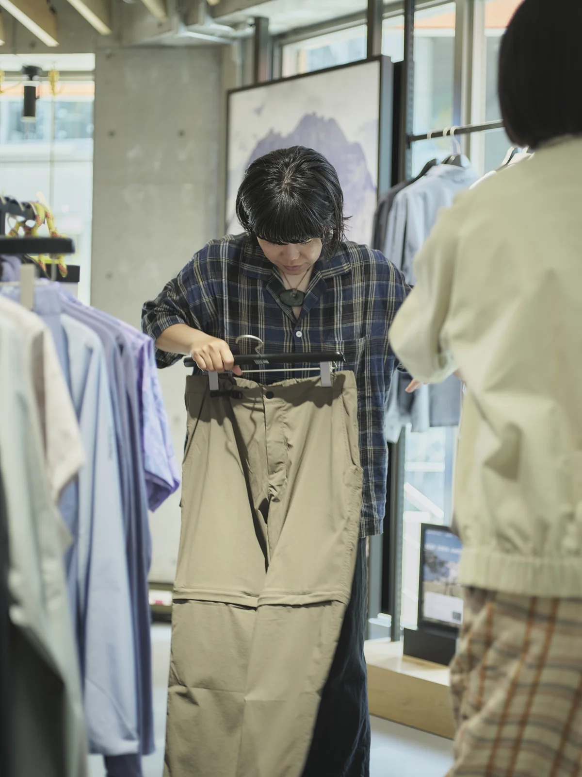 ピークランブラーコンバーチブルパンツ 試着