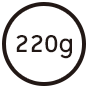 220g