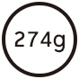 274g