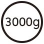 3000g