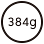 384g