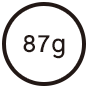 87g