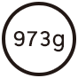 973g